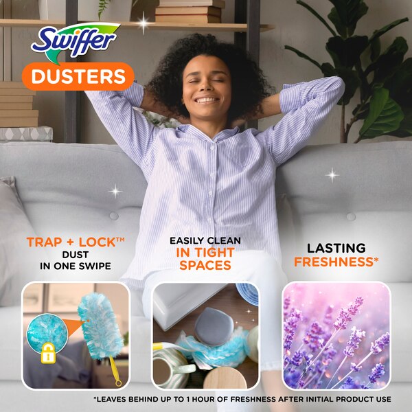 Swiffer Duster Multi-Surface Refills, Febreze Lavender Scent, 10 ct