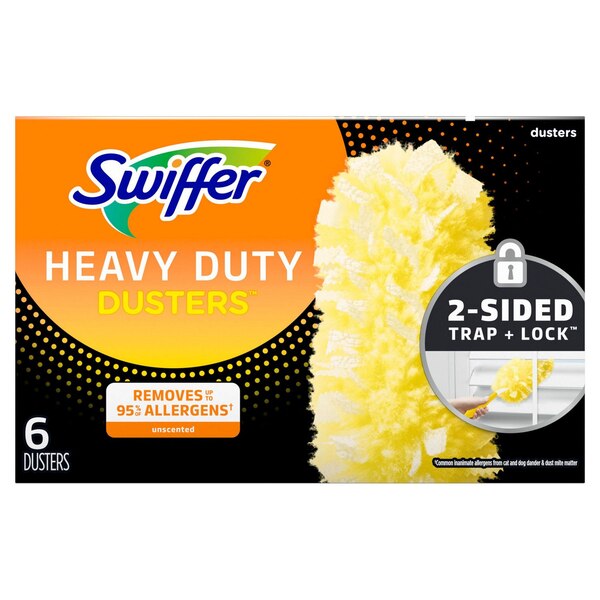 Swiffer Duster Multi-Surface Heavy Duty Refills, Unscented, 6 ct