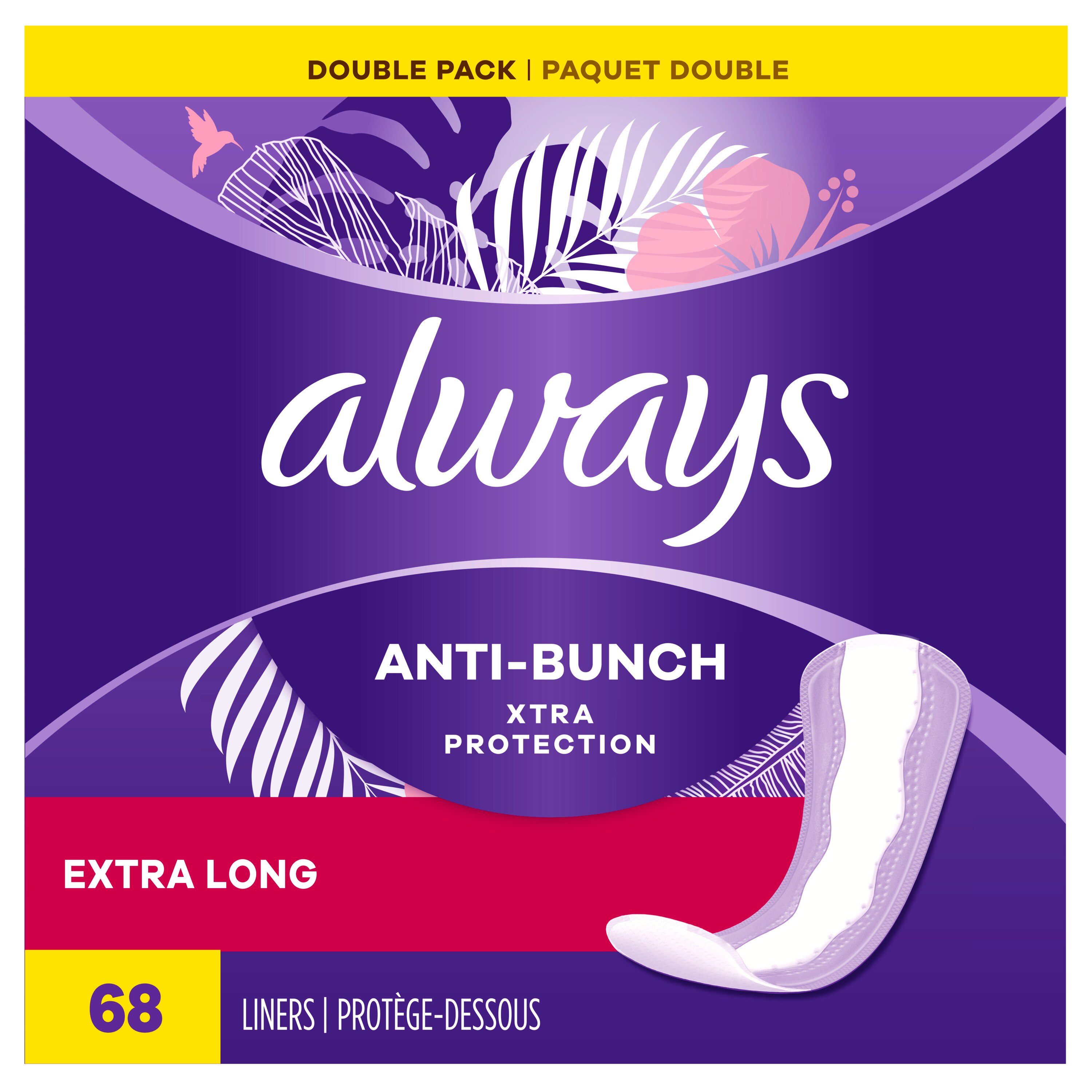 Always Xtra Protection Extra Long Daily Liners, Unscented