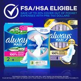 Always Size 5 Maxi Pads with Wings, Unscented, Extra Heavy Overnight, thumbnail image