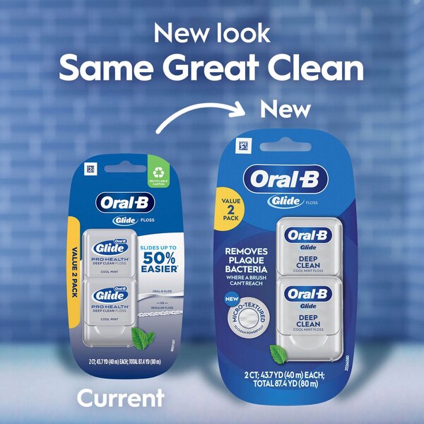 Oral-B Glide Pro-Health Deep Clean Floss, Cool Mint