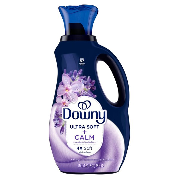 Downy Ultra Soft + Calm Liquid Fabric Softener, Lavender & Vanilla Bean, 38 fl oz