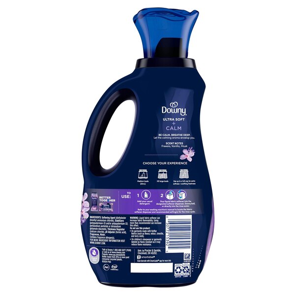 Downy Ultra Soft + Calm Liquid Fabric Softener, Lavender & Vanilla Bean, 38 fl oz