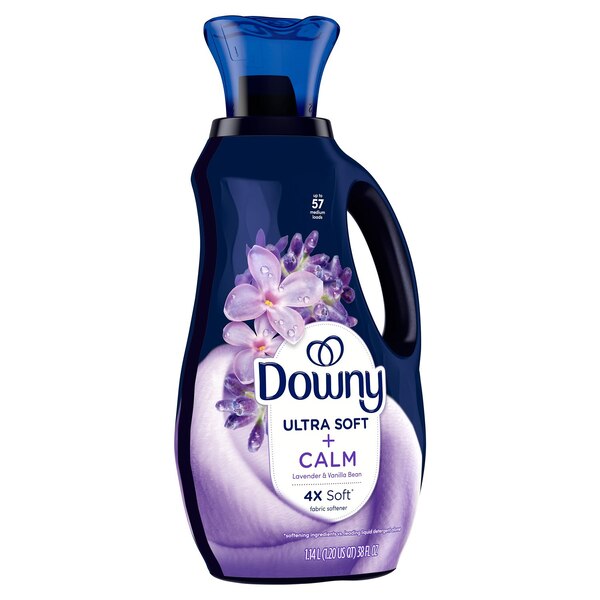 Downy Ultra Soft + Calm Liquid Fabric Softener, Lavender & Vanilla Bean, 38 fl oz