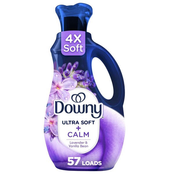 Downy Ultra Soft + Calm Liquid Fabric Softener, Lavender & Vanilla Bean, 38 fl oz