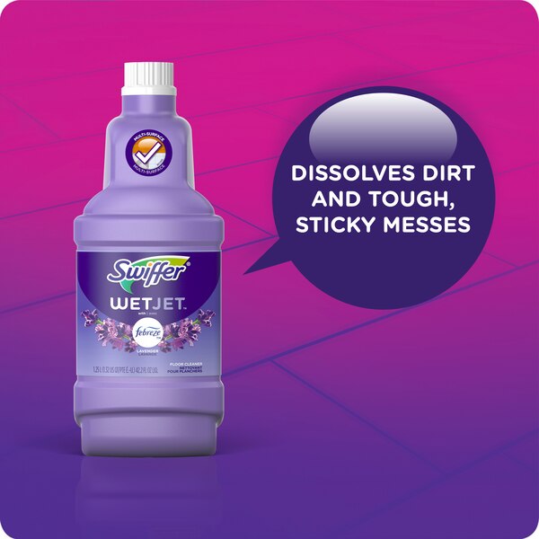 Swiffer WetJet with The Power of Dawn Floor Cleaner, Fresh Scent, 42.2 fl oz