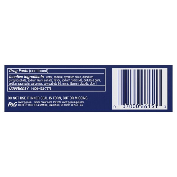 Crest 3D White, Whitening Toothpaste Radiant Mint, 0.85 OZ