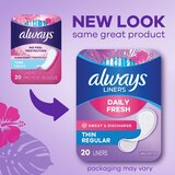 Always Thin Daily Panty Liners Regular, 162 CT, thumbnail image