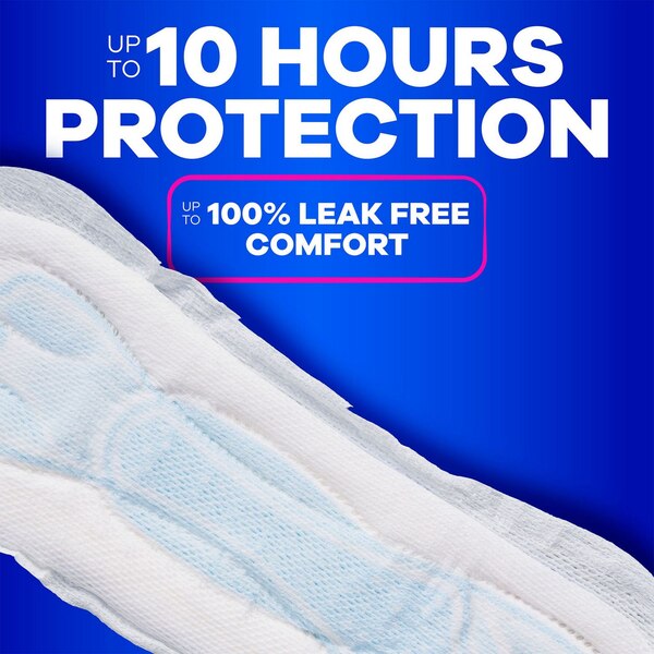 Always Maxi Feminine Pads without Wings for Women, Size 2, Long Super Absorbency, Unscented, 42 CT