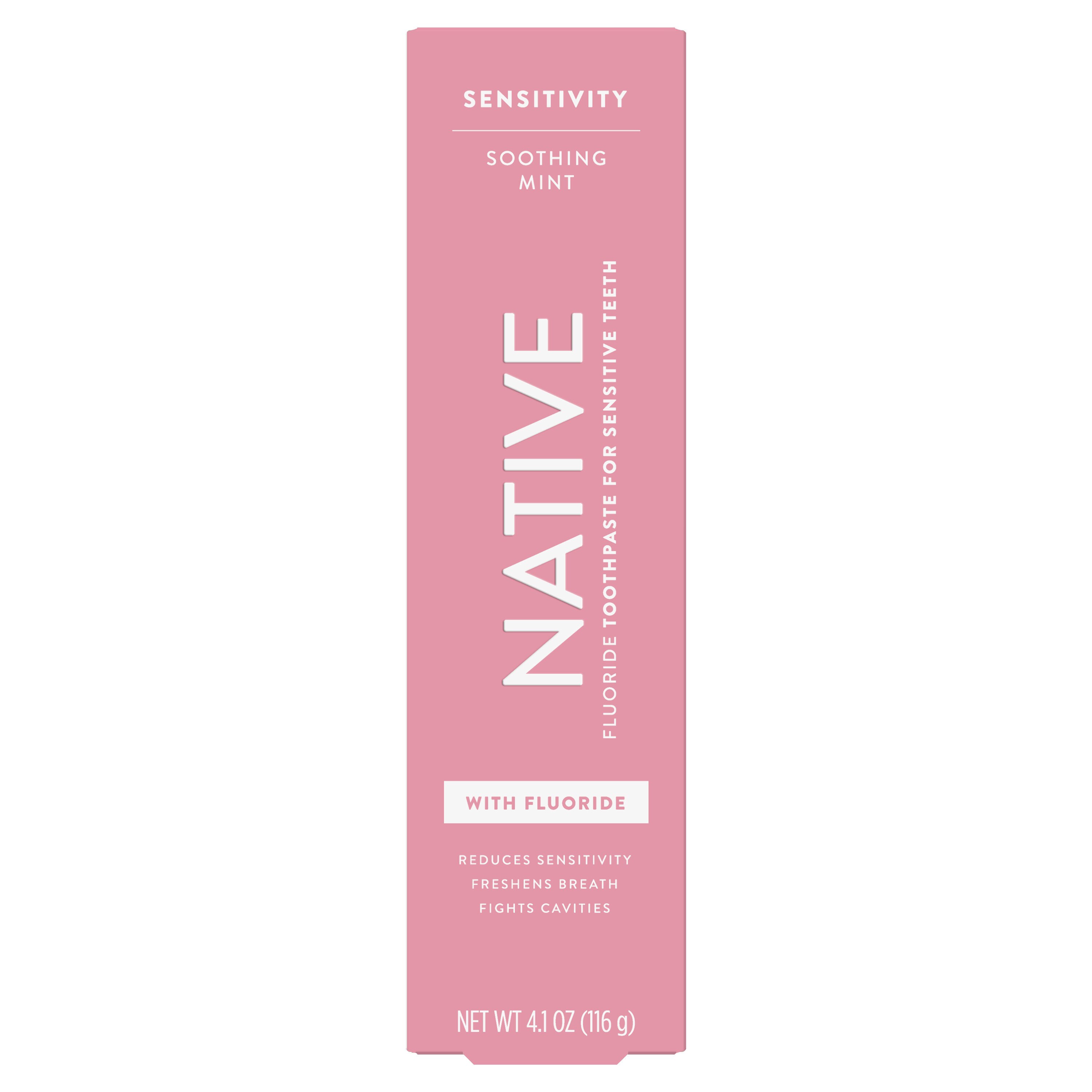 Native Sensitivity Soothing Mint Fluoride Anticavity Toothpaste, 4.1 OZ