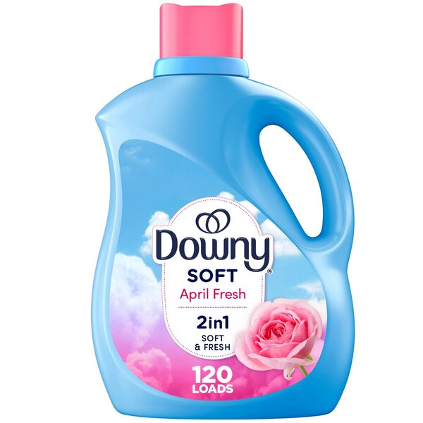 Downy Soft 2-in-1 Liquid Fabric Softener, April Fresh Scent, 88 oz