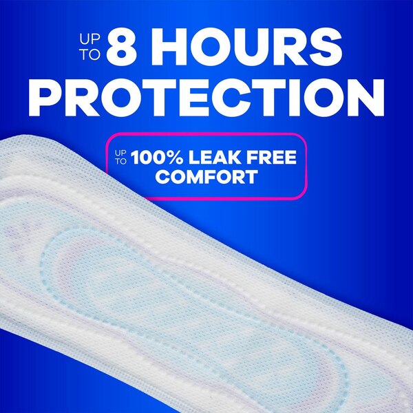 Always Ultra Thin Feminine Pads without Wings for Women, Size 2, Long Super Absorbency, Unscented, 40 CT
