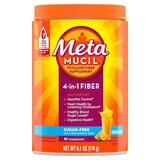 Metamucil 4-in-1 Psyllium Fiber Sugar-Free Powder, Orange, thumbnail image 1 of 10