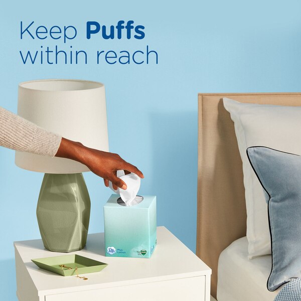 Puffs Plus Lotion with the Scent of Vick's Facial Tissues, 1 Family Size Box, 88 Tissues Per Box