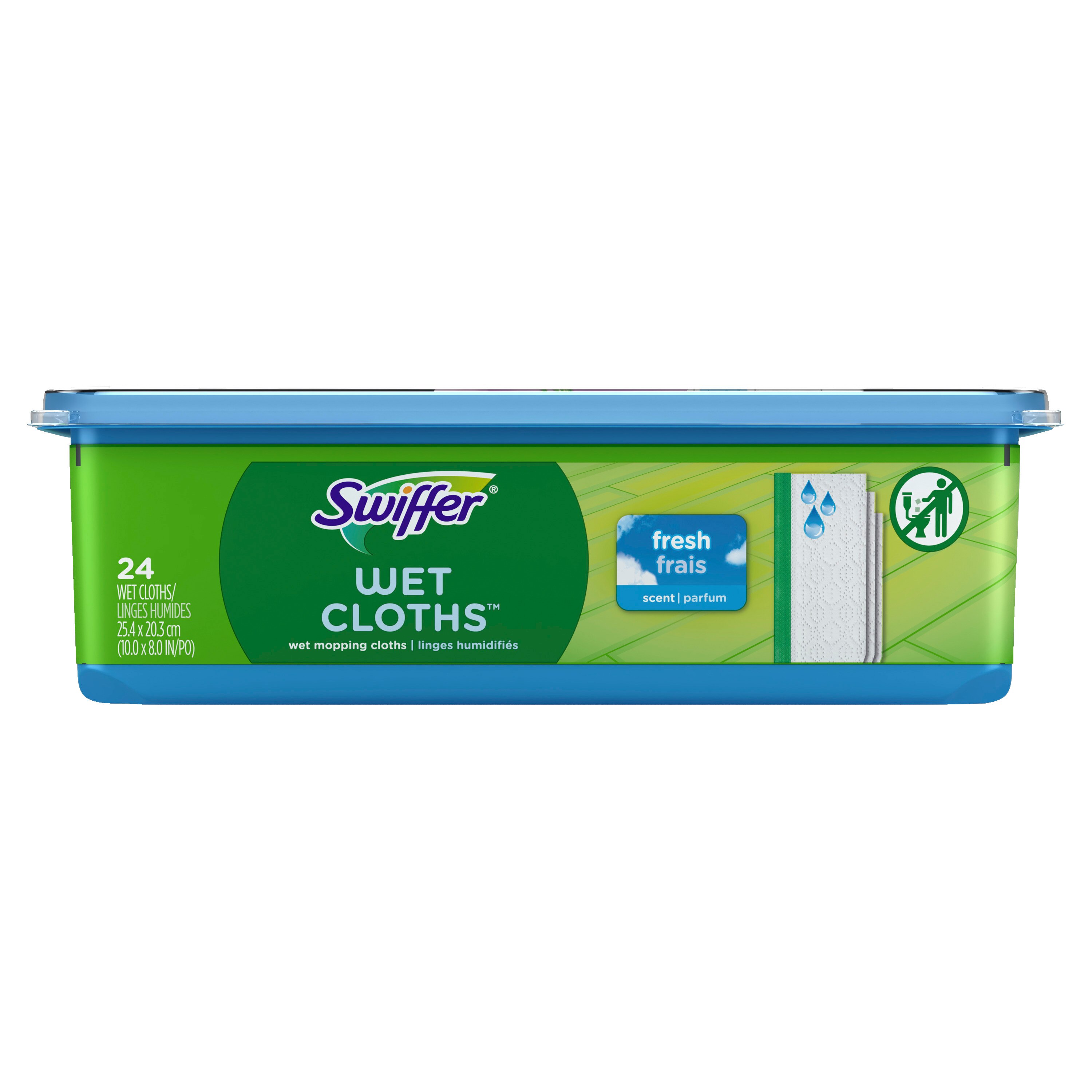 Swiffer Sweeper Wet Mopping Pad Multi Surface Refills for Floor Mop, Open, 24 Pack