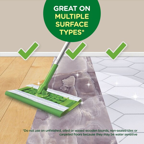 Swiffer Sweeper Wet Mopping Pad Multi Surface Refills for Floor Mop, Open, 24/Pack
