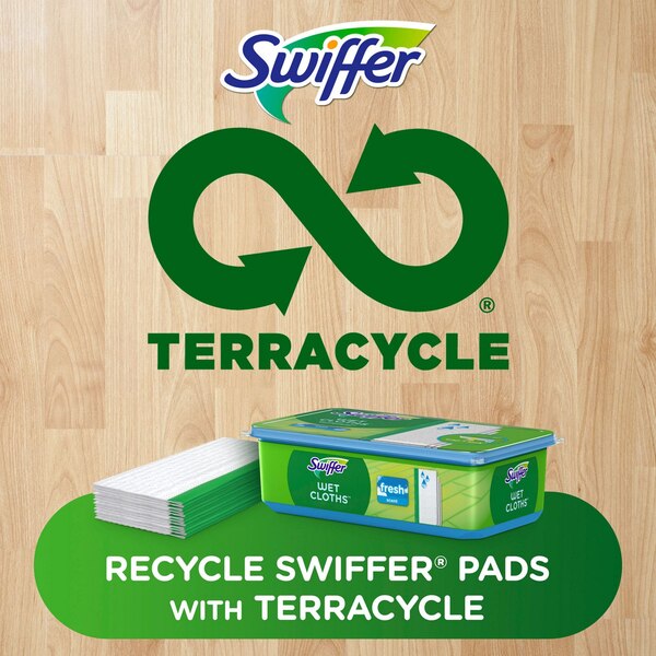 Swiffer Sweeper Wet Mopping Pad Multi Surface Refills for Floor Mop, Open, 24/Pack