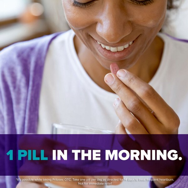 Prilosec OTC Omeprazole 20mg Delayed-Release Acid Reducer for Frequent Heartburn Tablets