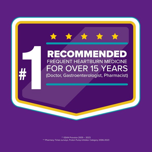 Prilosec OTC Omeprazole 20mg Delayed-Release Acid Reducer for Frequent Heartburn Tablets