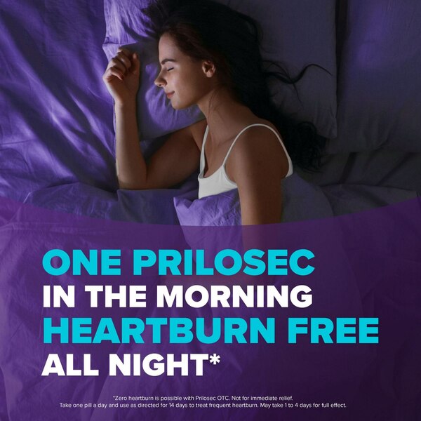 Prilosec OTC Omeprazole 20mg Delayed-Release Acid Reducer for Frequent Heartburn Tablets