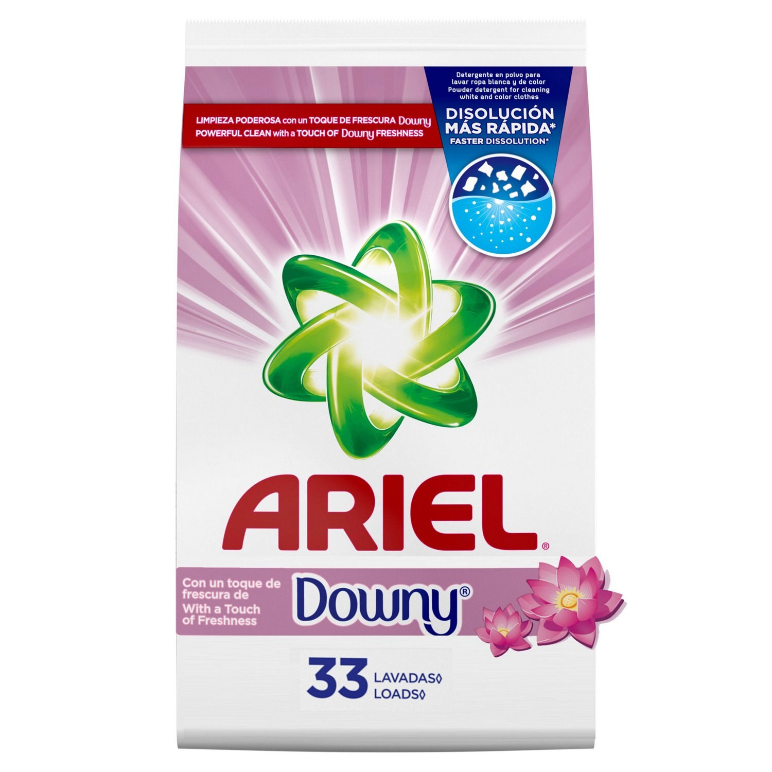 Ariel With A Touch Of Downy Powder Laundry Detergent, Downy Original Scent, 52 oz image.