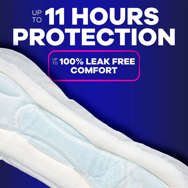 Always Maxi Overnight Pads without Wings for Women, Size 4, Overnight Absorbency, Unscented, 28 CT