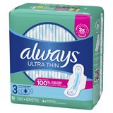 Always Ultra Thin Pads with Wings, Size 3, 52 CT, thumbnail image