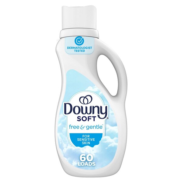 Downy Soft Liquid Fabric Softener, Free & Gentle, 44 oz