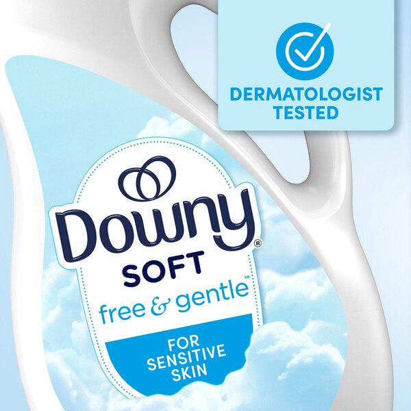 Downy Soft Liquid Fabric Softener, Free & Gentle, 44 oz