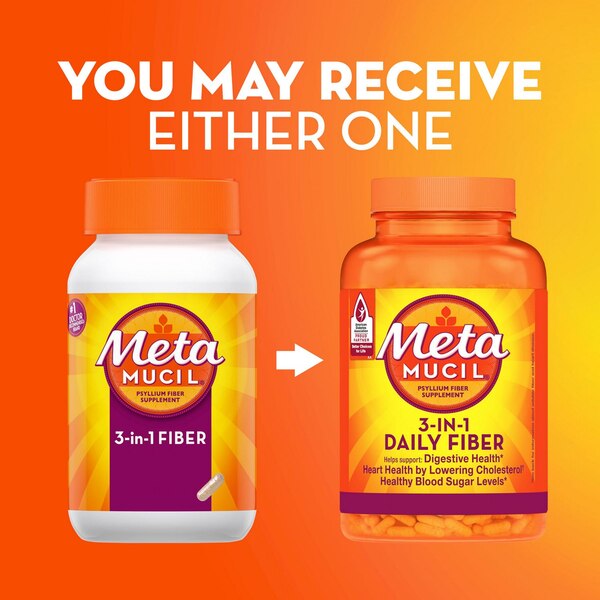 Metamucil 3-in-1 Fiber Multi-Health Capsules