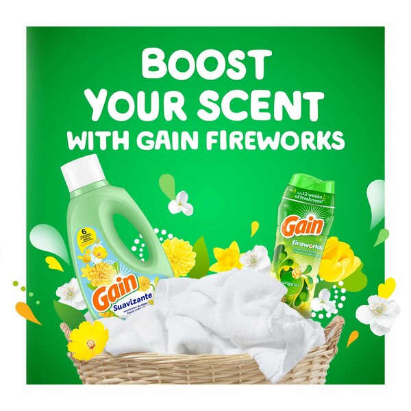 Gain Suavizante Liquid Fabric Softener, Sunflower Fresh Scent, 50 fl oz
