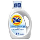 Tide Free & Gentle Liquid Laundry Detergent, 64 loads, 84 oz, thumbnail image