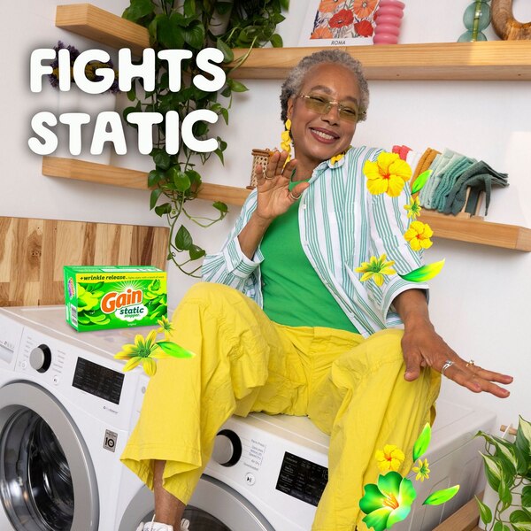 Gain Fabric Softener Dryer Sheets, Original Scent, 120 ct