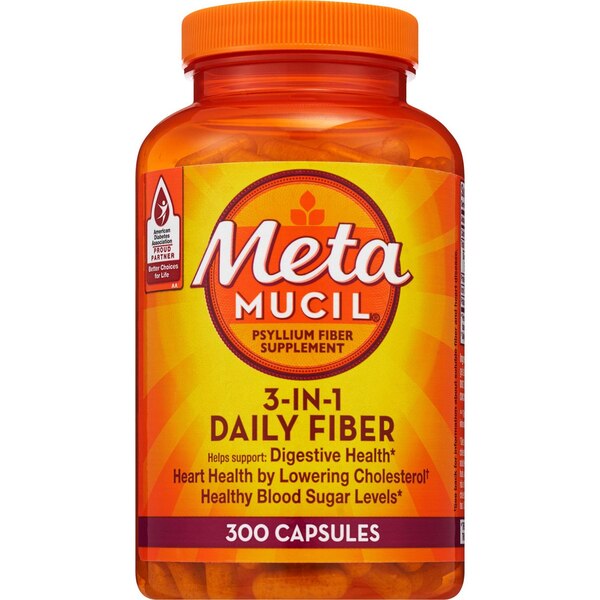 Metamucil 3-in-1 Fiber Multi-Health Capsules