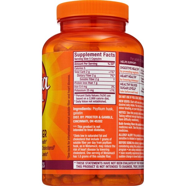 Metamucil 3-in-1 Fiber Multi-Health Capsules