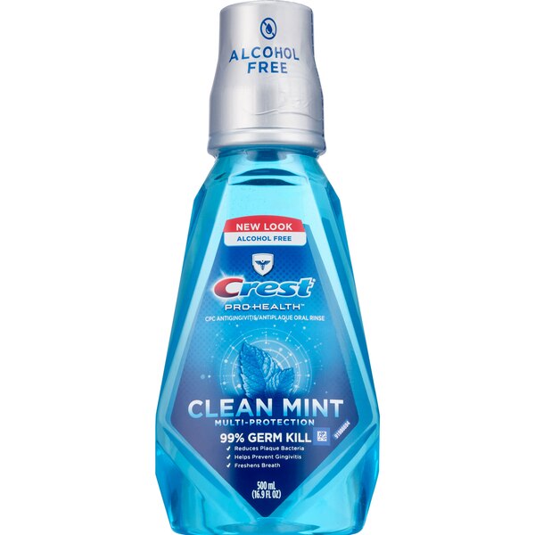 Crest Pro-Health Advanced Enamel Care Anticavity Fluoride Mouthwash, Alcohol-Free, 16.9 OZ