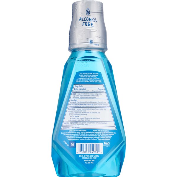Crest Pro-Health Advanced Enamel Care Anticavity Fluoride Mouthwash, Alcohol-Free, 16.9 OZ