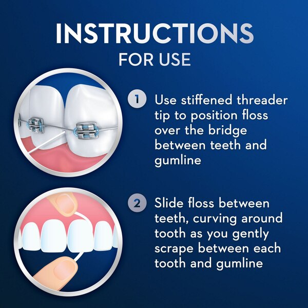 Oral-B Glide Pro-Health Dental Threader Floss, 30 CT
