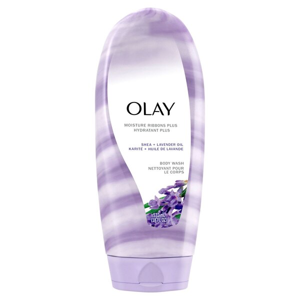 Olay Moisture Ribbons Plus Shea & Lavender Oil Body Wash, 18.0 OZ