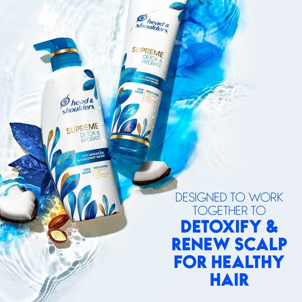 Head & Shoulders Supreme Detox & Hydrate Shampoo, 11.8 OZ