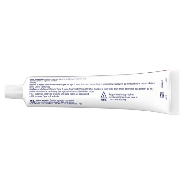 Crest Baking Soda and Peroxide Whitening Fluoride Toothpaste with Tartar Protection, Fresh Mint, 5.7 OZ