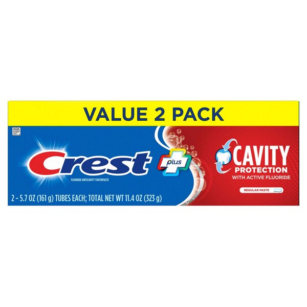 Crest Cavity Protection Toothpaste, 5.7 OZ, 2 Pack