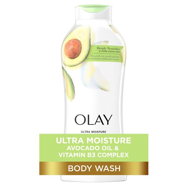 Olay Ultra Moisture Body Wash with Avocado Oil, 22 OZ