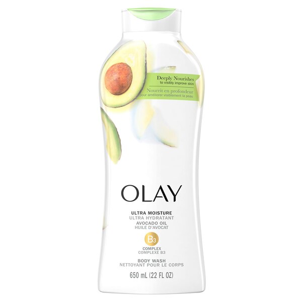 Olay Ultra Moisture Body Wash with Avocado Oil, 22 OZ