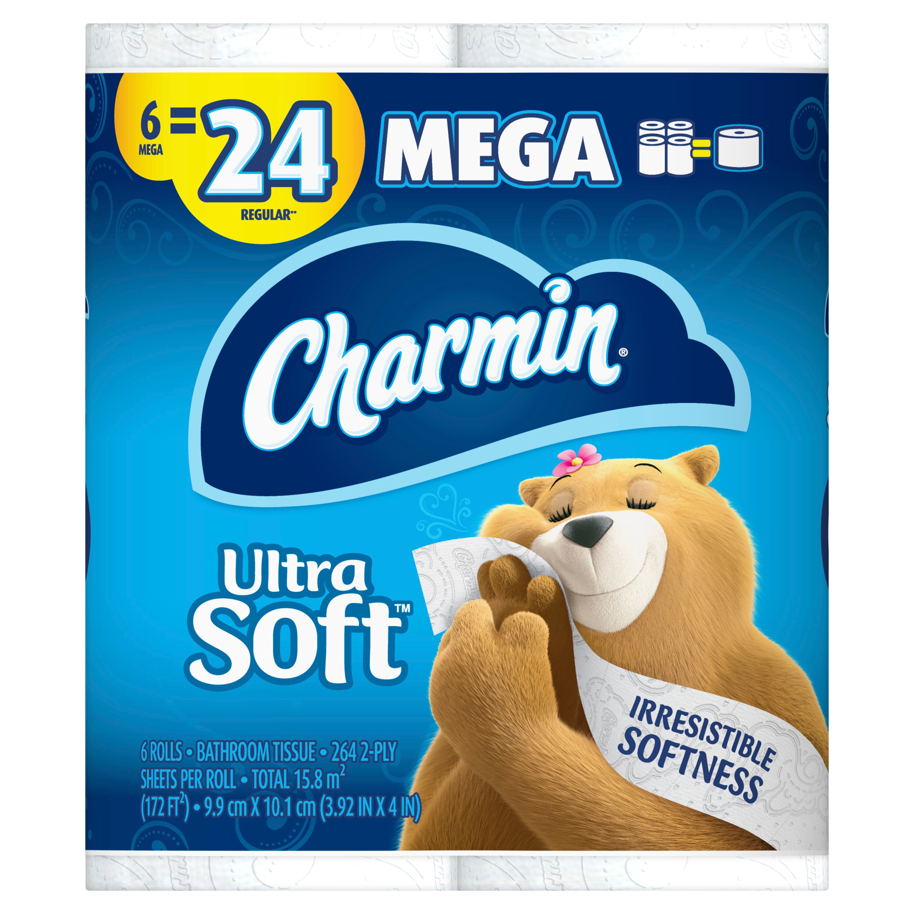 Charmin Ultra Soft - Papel higiénico, 6 unidades