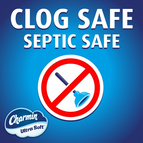 Charmin Ultra Soft Toilet Paper 6 Mega Rolls, 224 Sheets Per Roll