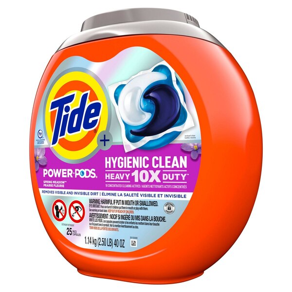 Tide + Power PODS Laundry Detergent Pacs, Spring Meadow, 25 ct