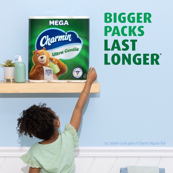 Charmin Ultra Gentle Toilet Paper, 6 Mega Rolls, 231 Sheets Per Roll