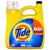 Tide Simply Oxi + Stain HE Liquid Laundry Detergent, Refreshing Breeze, 94 Loads, 137 oz, thumbnail image