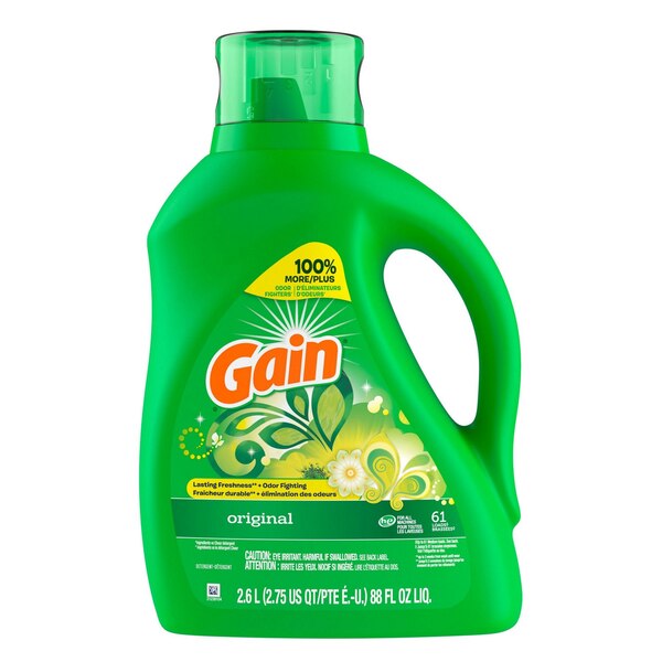 Gain Original Liquid Laundry Detergent + Aroma Boost, 61 Loads, 88 oz